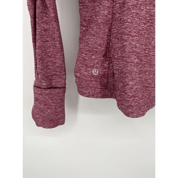 LULULEMON ATHLETICA Runderful Long Sleeve Heathered Misty Merlot Red Size 6 - Picture 4 of 6